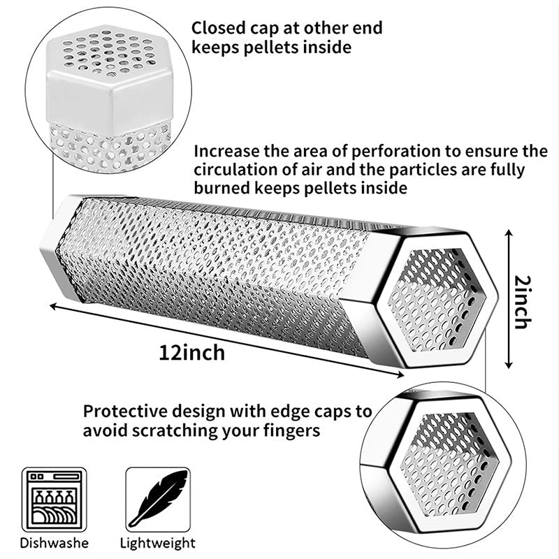 PitSmoke | Houtrookbuis - Langdurige 5 uur durende grill- en barbecuesmaak