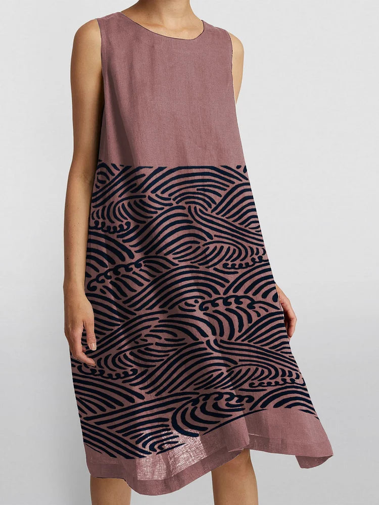 Thalina | Casual-elegante damesjurk – Tijdloze, chique midi-jurk voor elke dag