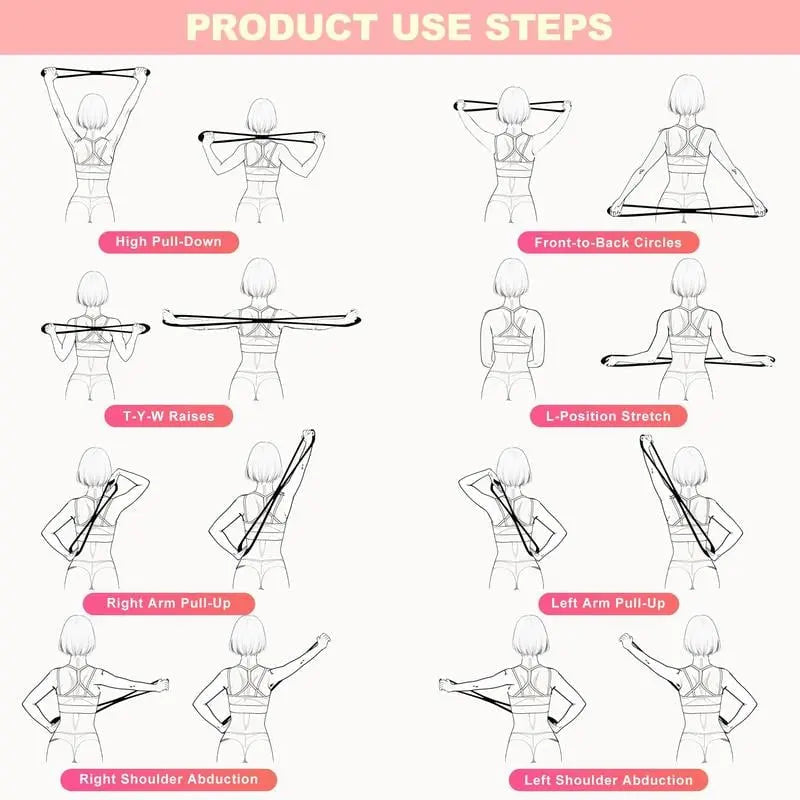 Flex8 | Elastische fitnessband in de vorm van een 8 voor kracht en stretching