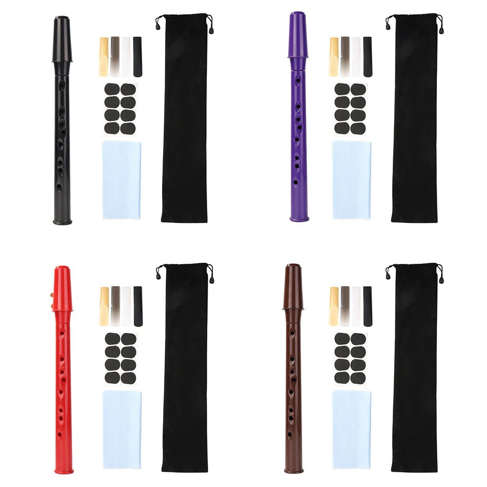 PocketJazz | 8-gaats mini zaksaxofoon met accessoires - beginnersvriendelijk, draagbaar, professioneel geluid