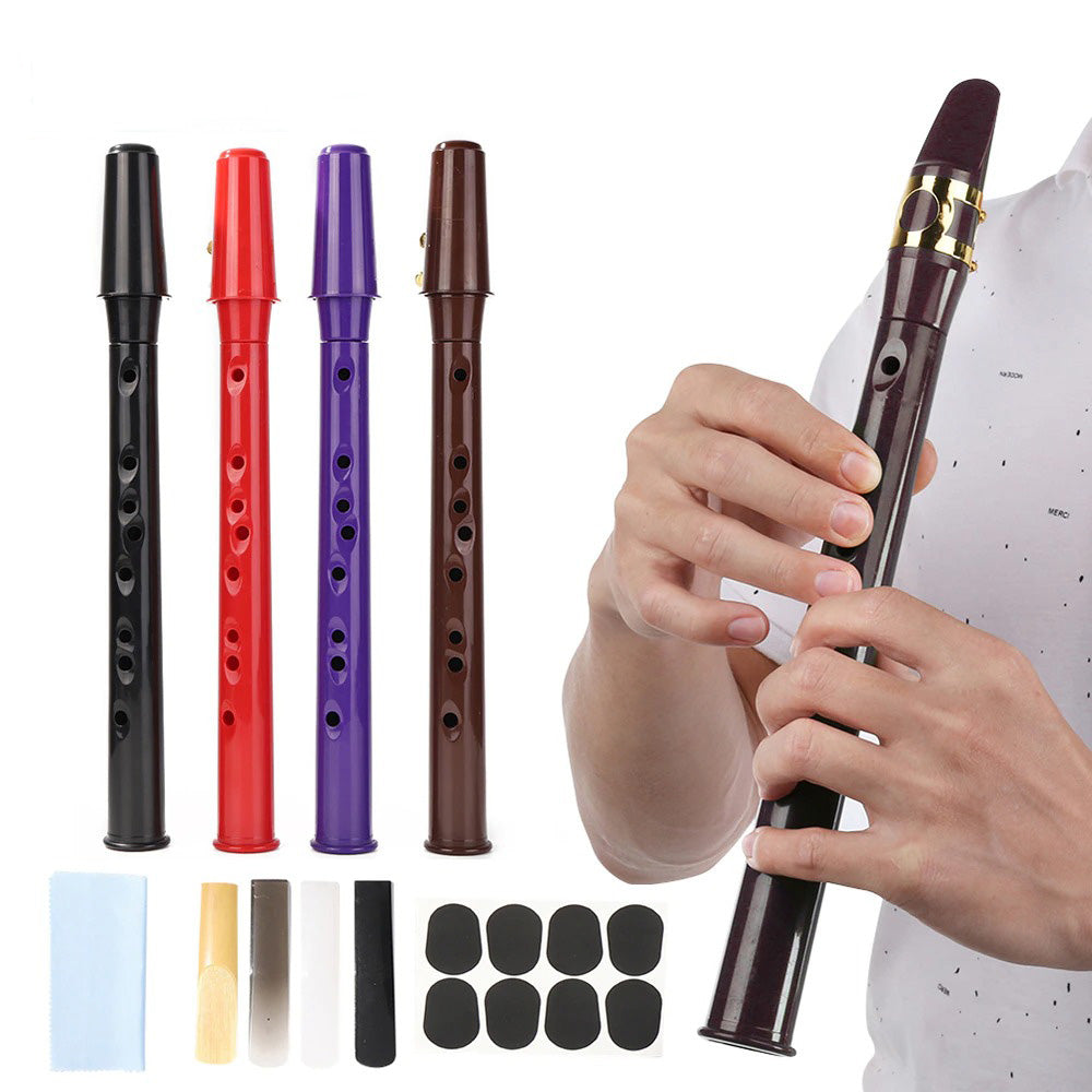 PocketJazz | 8-gaats mini zaksaxofoon met accessoires - beginnersvriendelijk, draagbaar, professioneel geluid