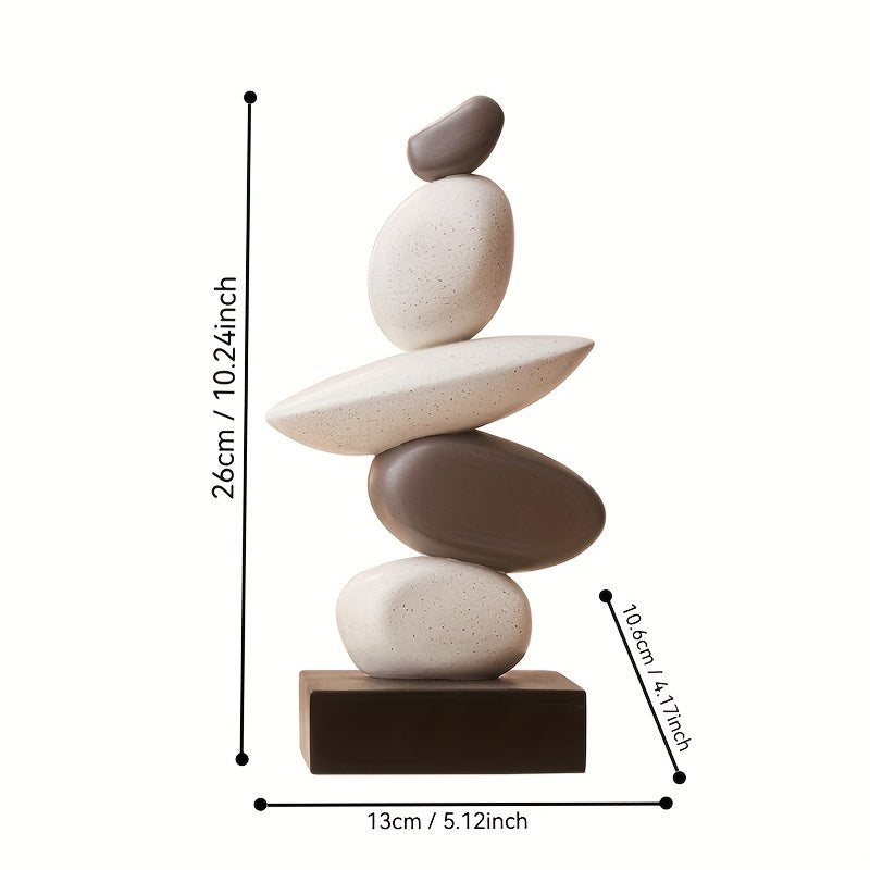 StoneStack | Stapelornament van harssteen - Vintage Decoratief Handwerk