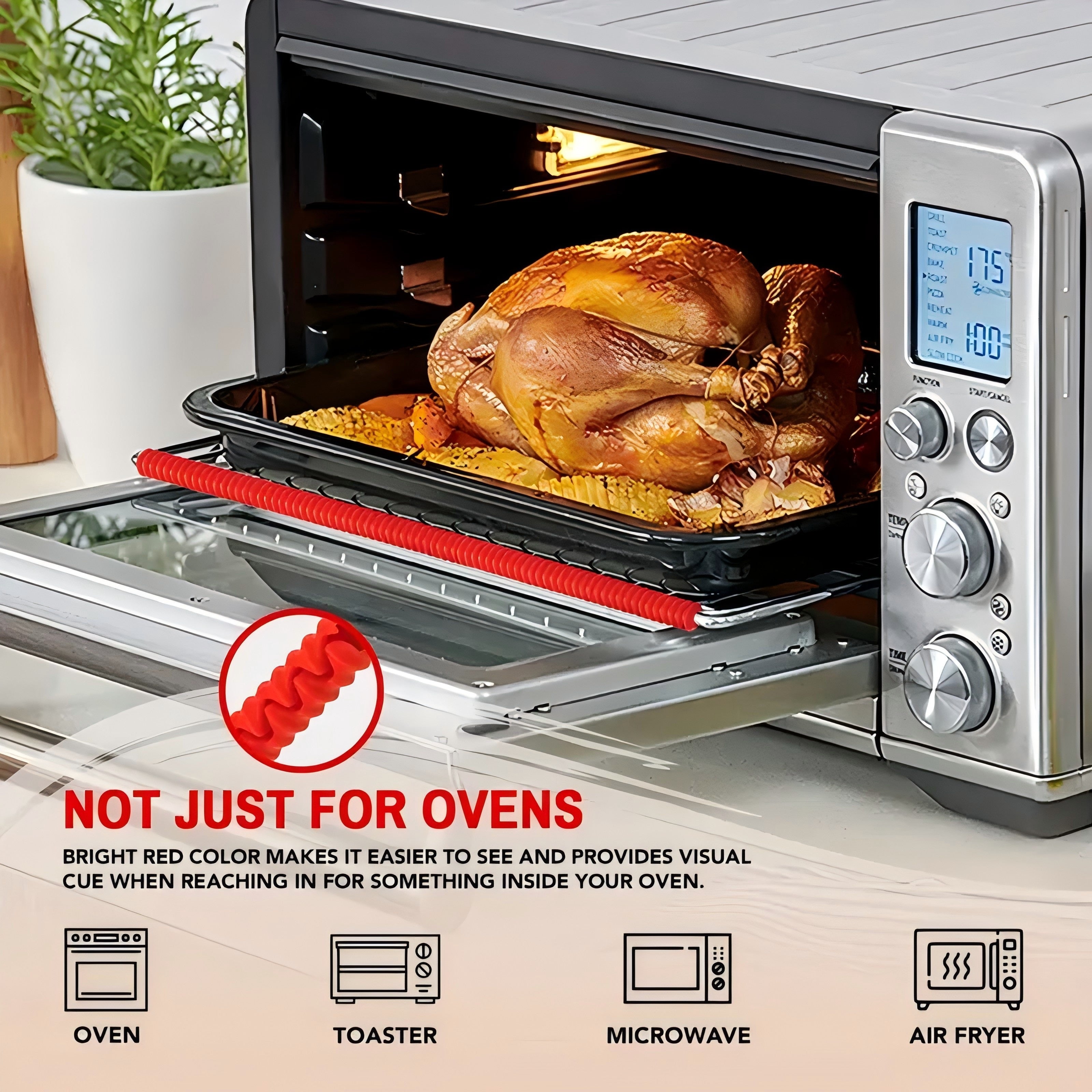 OvenGuard | Siliconen Beschermers voor Ovenrek Randen – 2 Stuks, Hittebestendige Oven Veiligheidsbeschermers