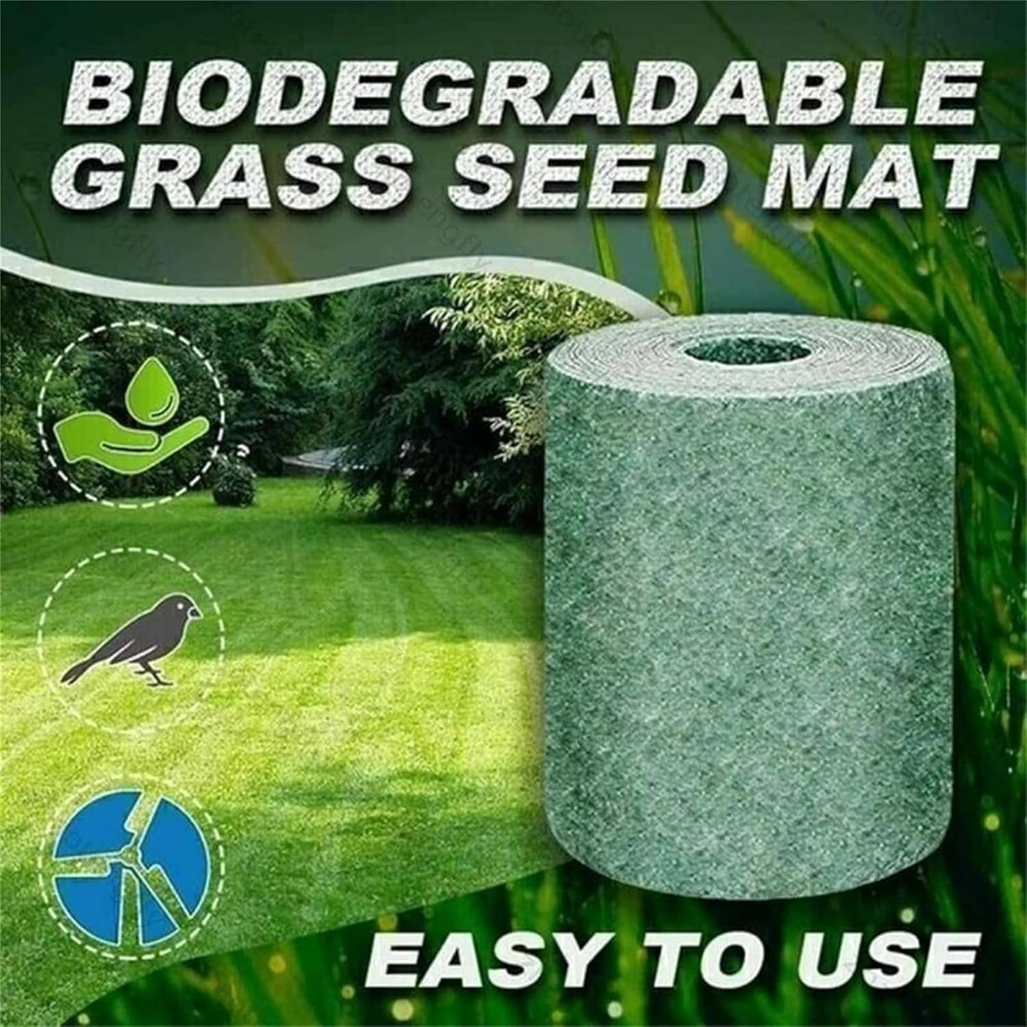 GrassPad | Biologisch afbreekbare graszaadmat - oplossing voor het kweken van gras