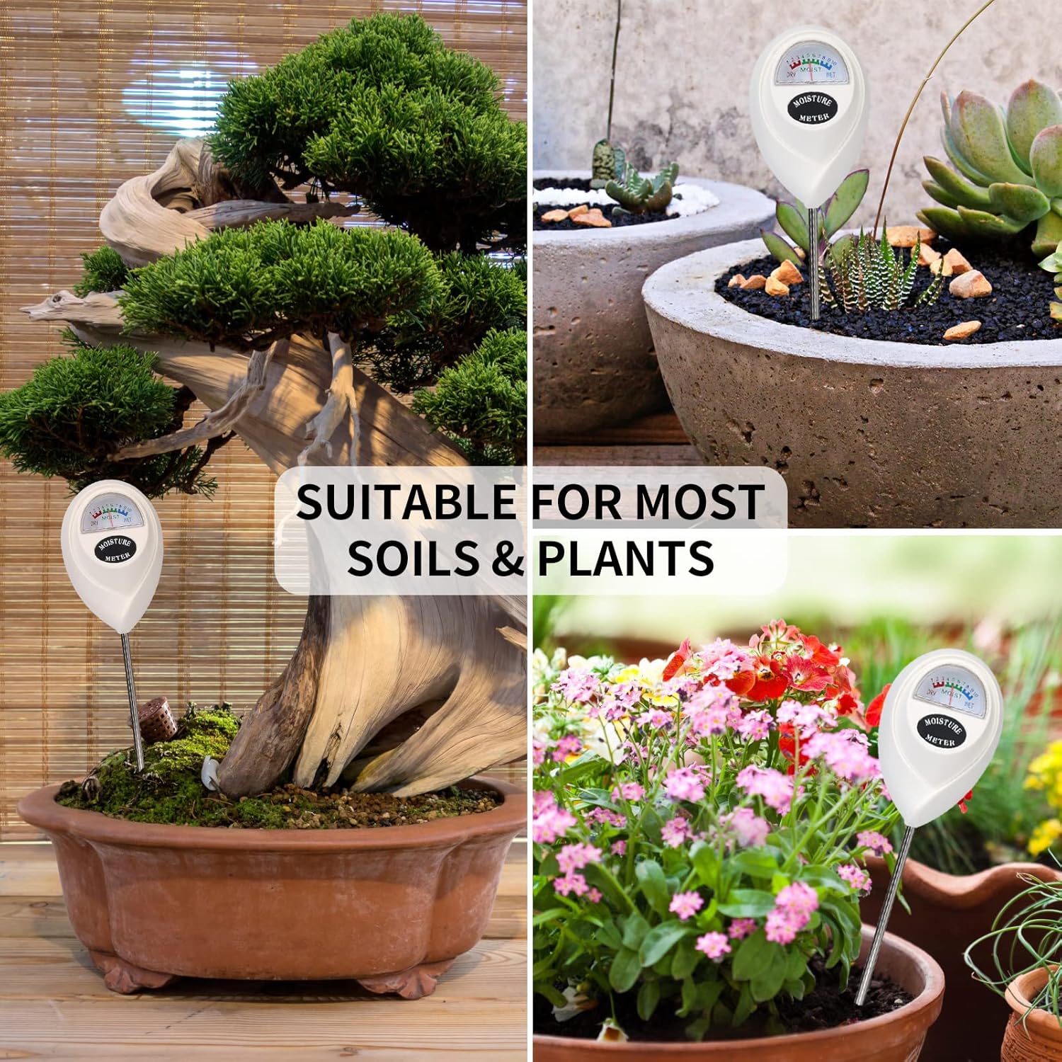 SoilScan | Digitale Bodemvochtmeter – Nauwkeurige Waterniveau Tester voor Planten, Tuin