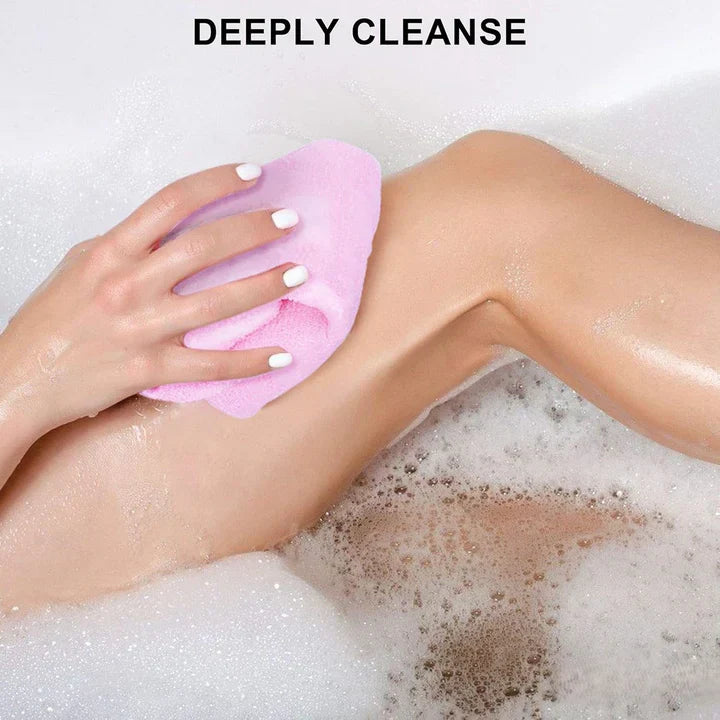 SmoothSkin | Diep reinigende scrubwashandjes set – Zacht, duurzaam, gezicht & lichaamsscrub, milde huidscrub