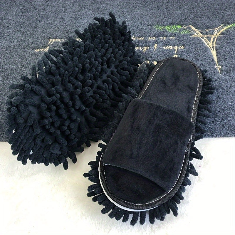 SoleSweep | Microvezel Mop Slippers met Verwijderbare Schoonmaak Pads - Handenvrije vloeren afstoffen glijbanen