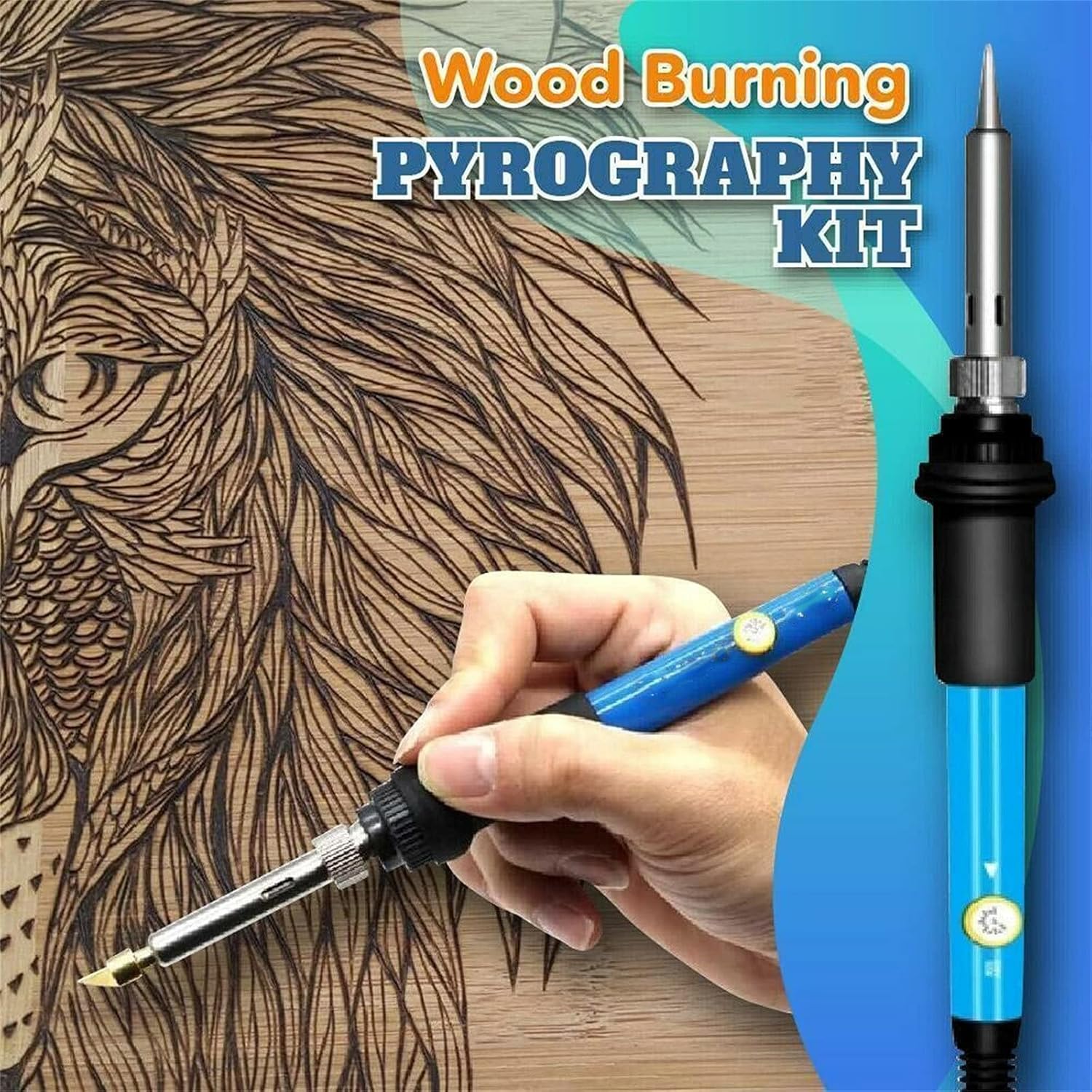 BurnCraft | Houtbrandset - Stempelgereedschap met 28 tips voor hout, leer en handwerk
