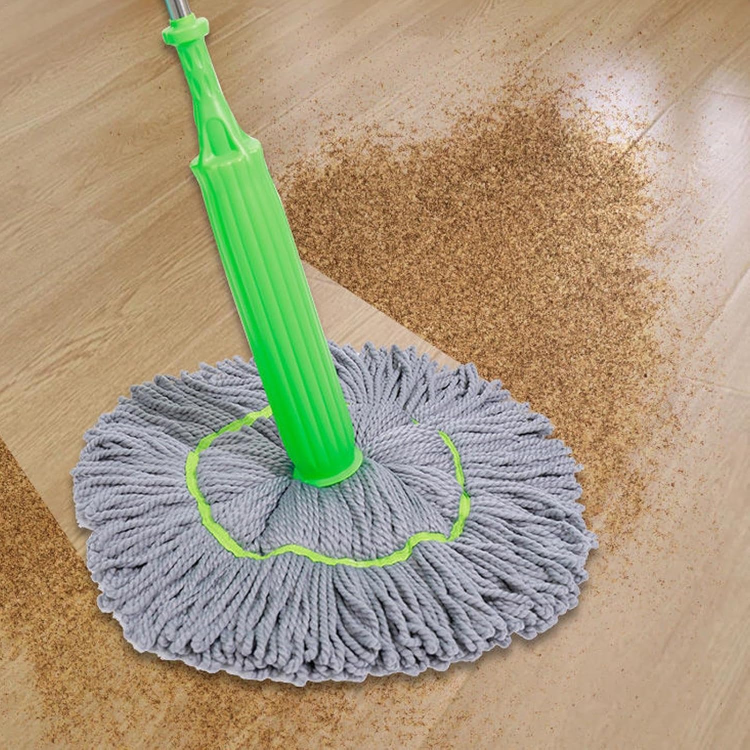 SpinDry | Handenvrije zelfoprollende mop - Easy Clean, microvezel mopkop