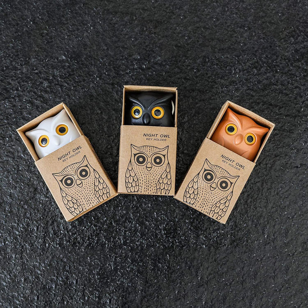 KeyHoot | Magnetische Nachtuil Muursleutelhanger - Schattig Uil Sleutelrekje, Grillig Huisdecor
