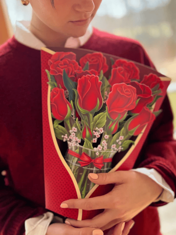 BudBoom | 3D Pop Up Bloemen Wenskaart - Plastic Bloemen Verrassing Cadeaukaart