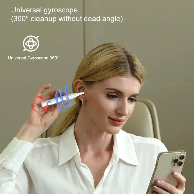 EarScope | HD Camera Oorreiniger – Draadloos WiFi, Oplaadbaar, LED-verlichting Otoscoop