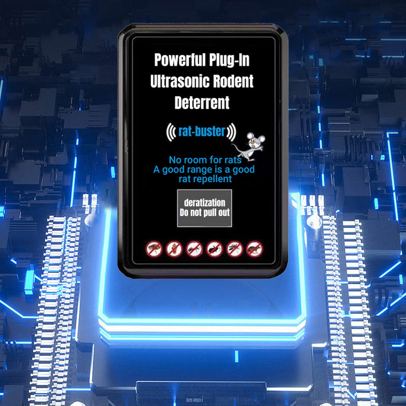 UltraGuard | Plug-in ultrasone knaagdierverjager – Stille, niet-giftige ongediertebestrijding