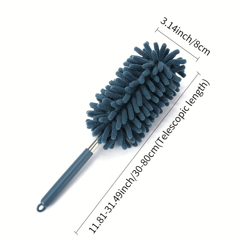 FluffSwipe | Telescopische Microfiber Chenille stofdoek - Uitschuifbaar, Flexibel