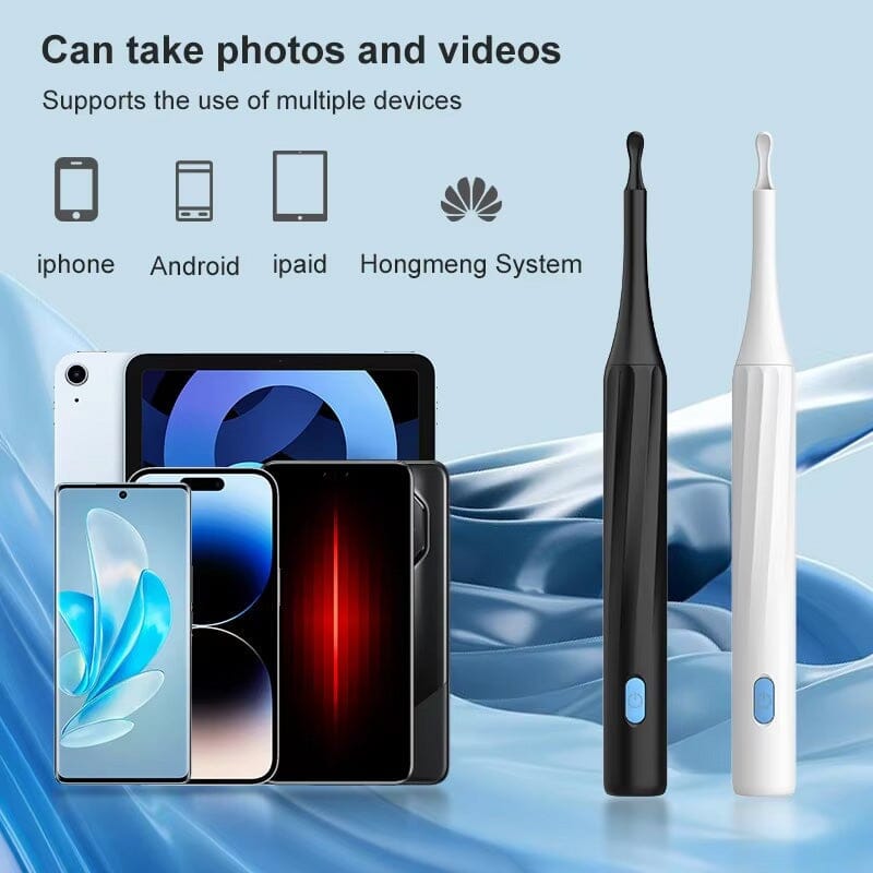 EarScope | HD Camera Oorreiniger – Draadloos WiFi, Oplaadbaar, LED-verlichting Otoscoop
