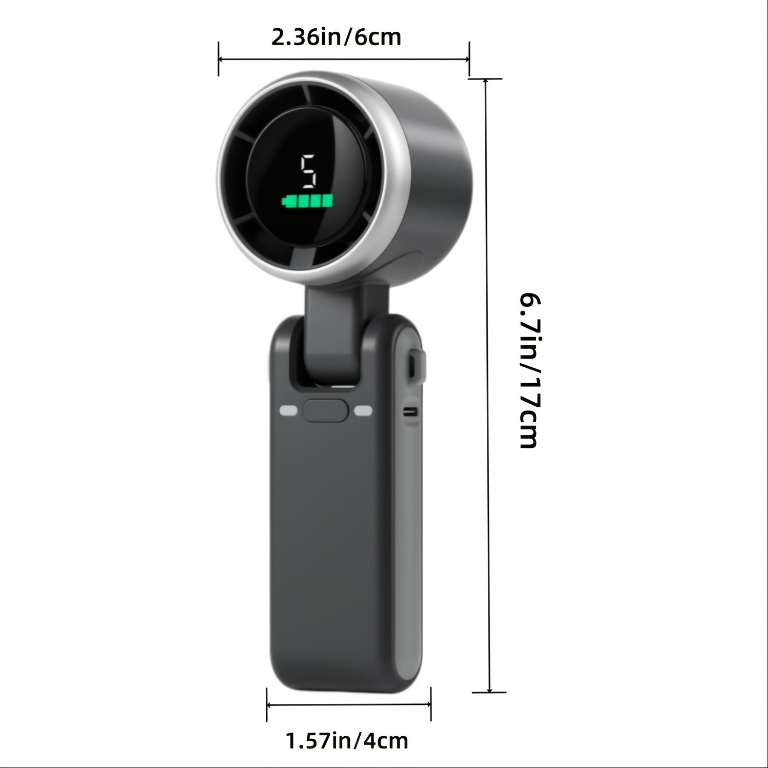 SwiftCool | Draagbare Opvouwbare Handheld Ventilator - USB Oplaadbaar, Ultra-Zacht, 5-Snelheden