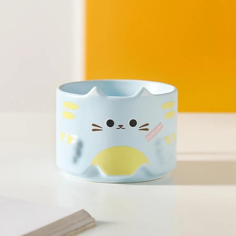 WhiskerSip | Keramische Kattenmok - 300 ml Schattige Koffie- & Theekop voor Kattenliefhebbers