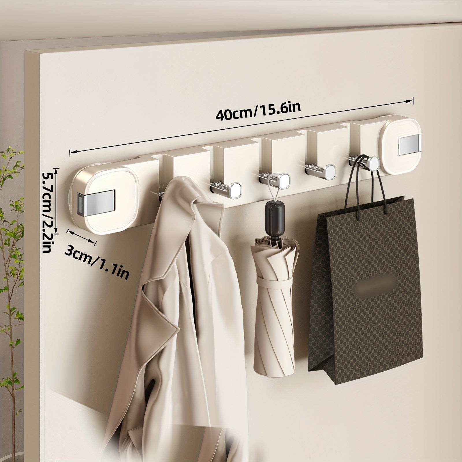 WallFlex | Opvouwbare zuignaphaak – geen boormachine nodig, muurorganizer zonder sporen