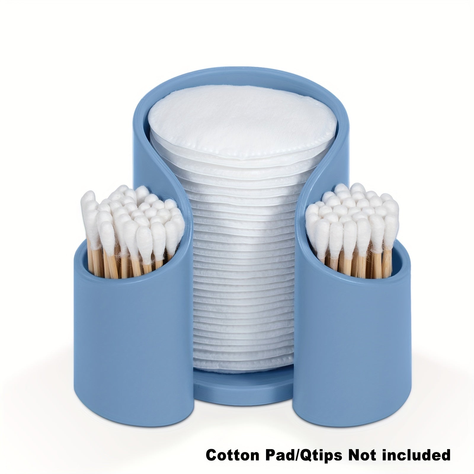 QubeCase | Badkamer wattenschijfje & Q-Tip Dispenser Opbergvak - Aanrecht make-up houder
