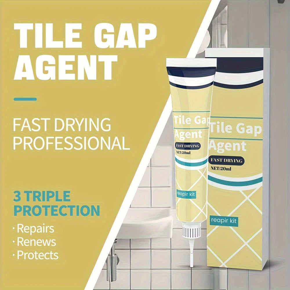 SealMate | Waterdichte Tegelvoegenvuller, Multi-Oppervlak Gel Afdichtingmiddel voor Badkamer, Keuken, Plastic & Hout Compatibel