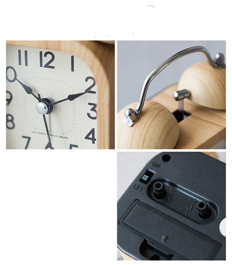 OakTick | Klassieke houten wekker - Stijlvol ontwerp van natuurlijk hout