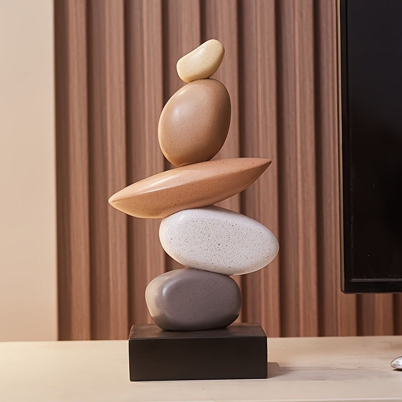 StoneStack | Stapelornament van harssteen - Vintage Decoratief Handwerk