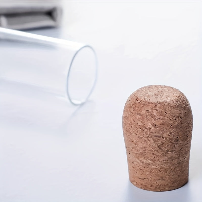 TeaTube | Glazen thee-ei fles - Mini transparante kurk zeef buis voor het zetten van losse thee