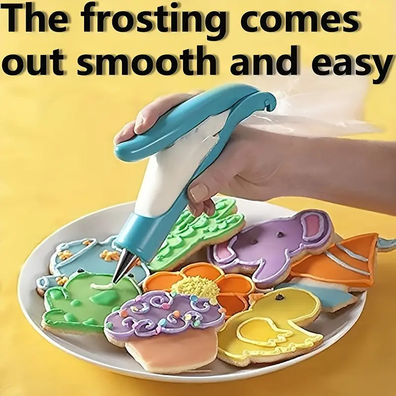 SweetStroke | Set met spuitpennen voor het decoreren van taarten – Ergonomische spuitpistool