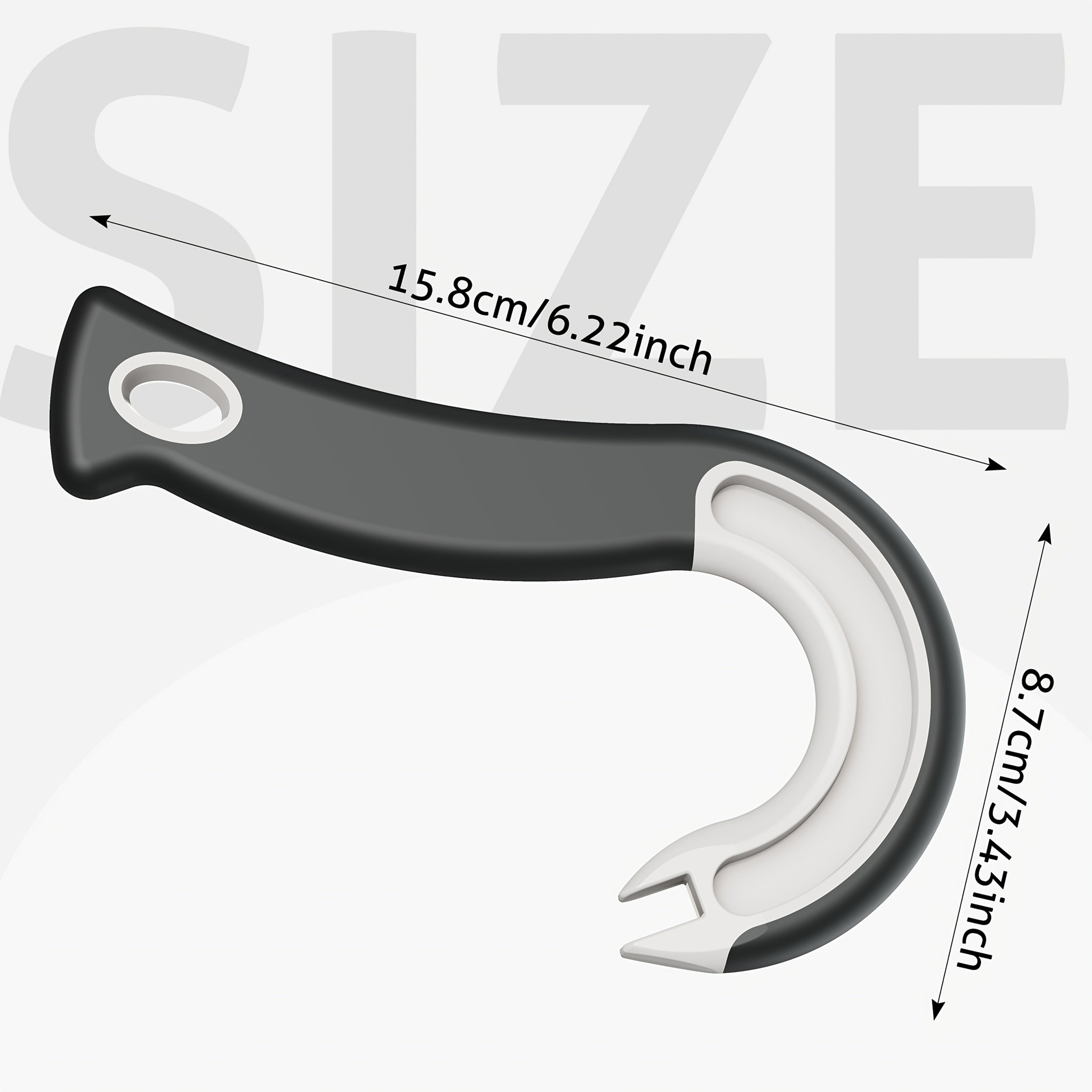 GripCan | Gemakkelijk vast te pakken blikopener met haak – Ergonomische duurzame handmatige blikopener