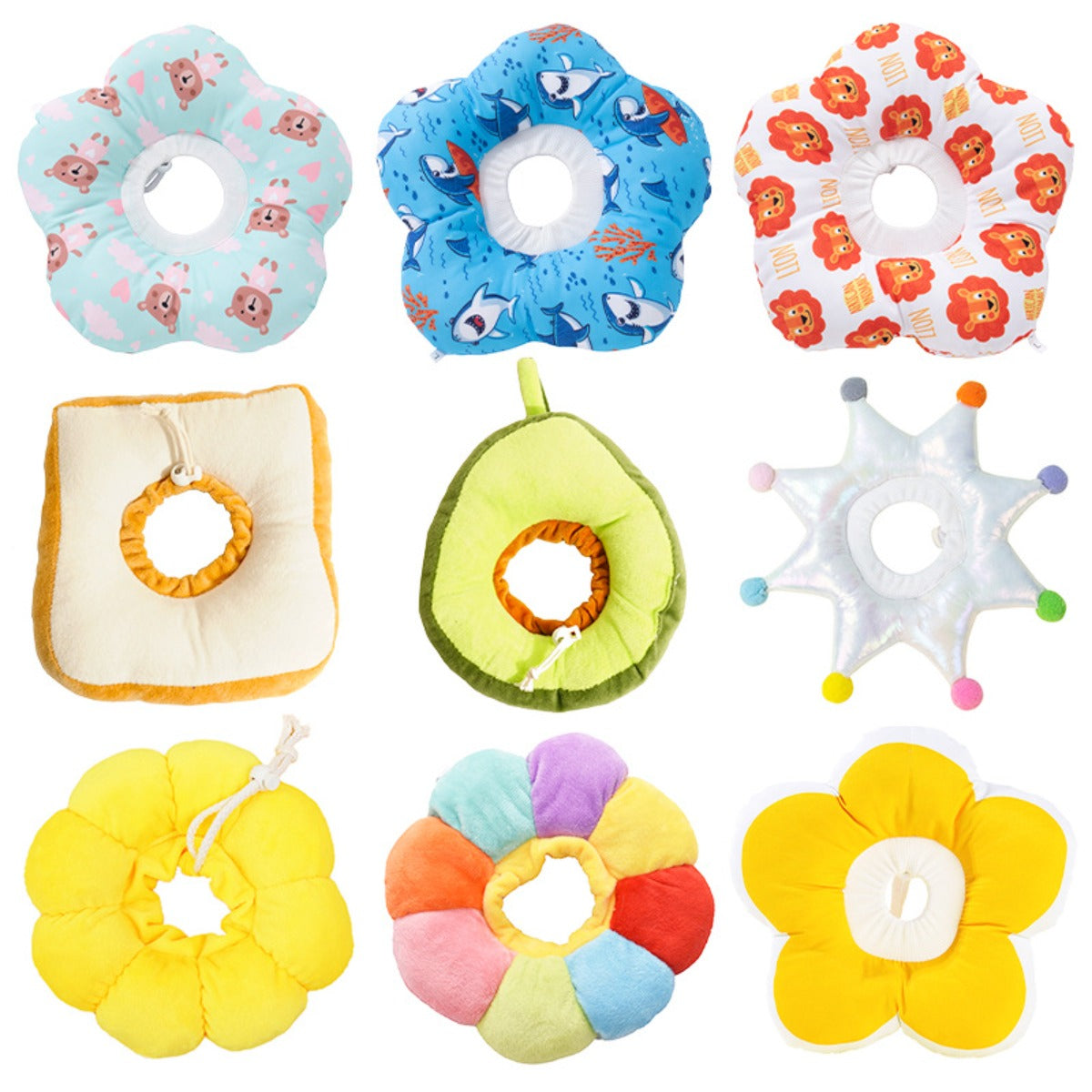 CircleCare | Zachte cirkelvormige halsband voor huisdieren – Anti-likhoofddeksel voor honden en katten