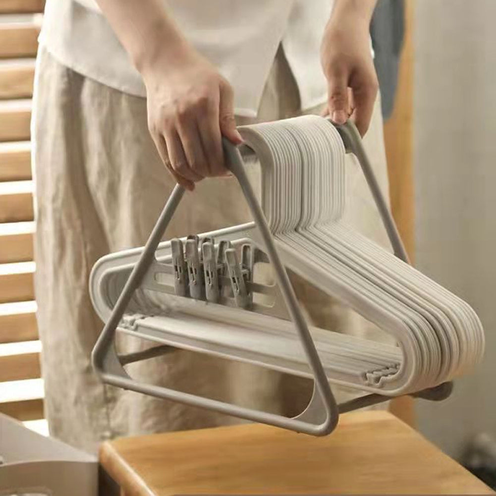 HangerPro | Ruimtebesparende Driehoekige Hanger Organizer – Boorloze Multifunctionele Opberger