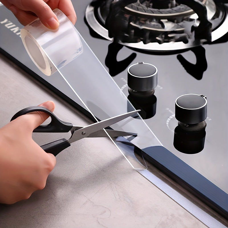 CaulkClear | Heldere Kitband - Zelfklevende Waterdichte Afdichtstrip voor Keuken, Badkamer & Toiletranden