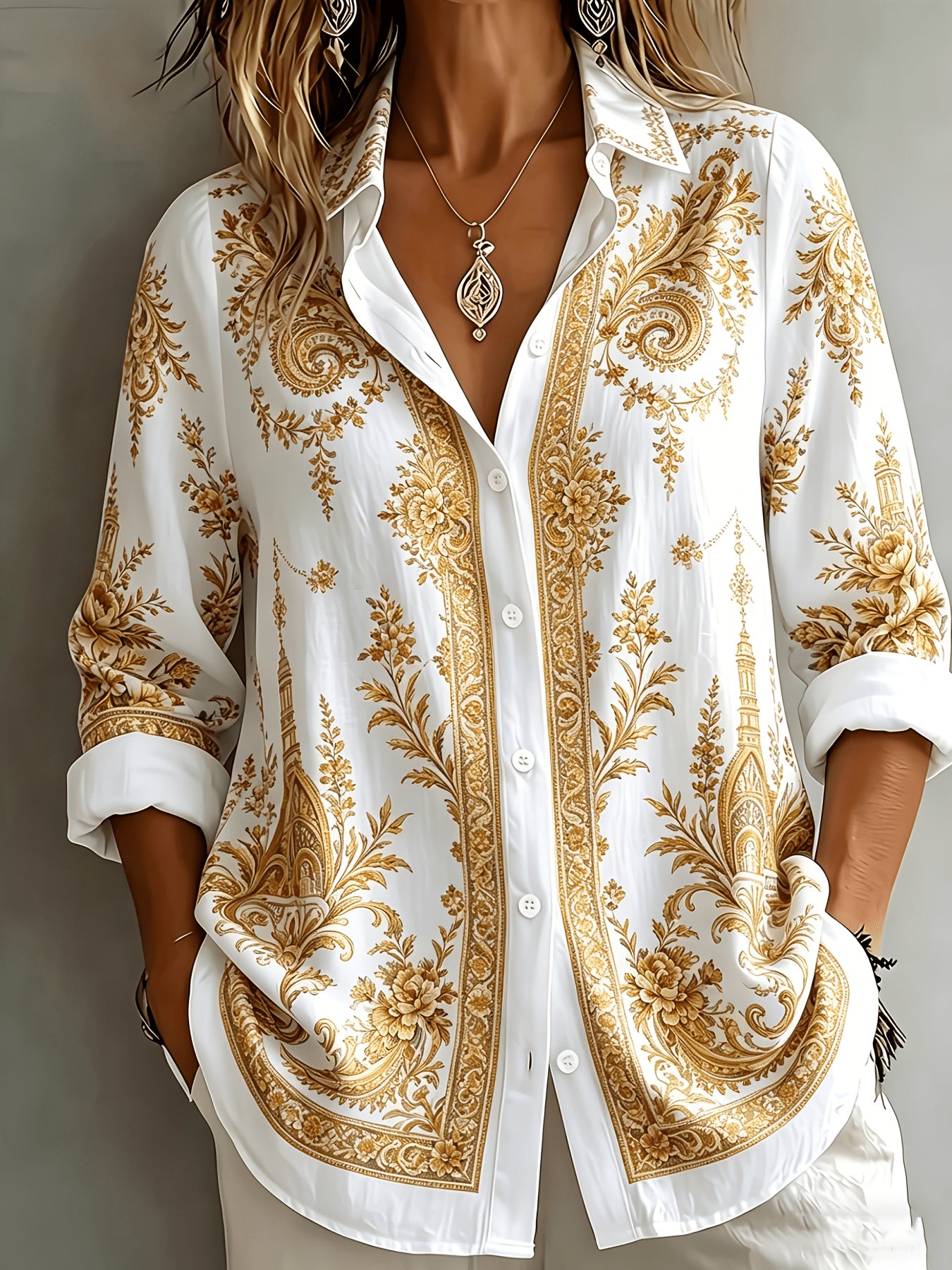 Velyn | Casual, elegante damesblouse – Ademende zomerbluis