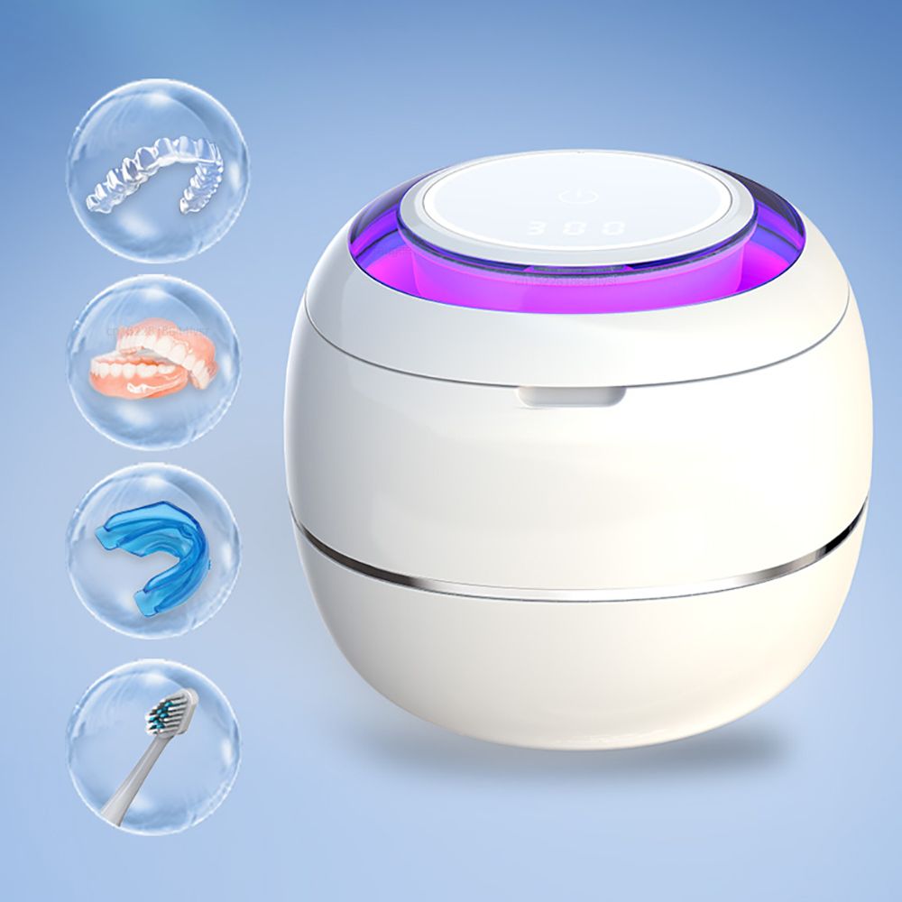 DentaWave | Ultrasone draagbare gebitsreiniger – Compacte, elektrische tandenreinigingsmachine voor kunstgebitten