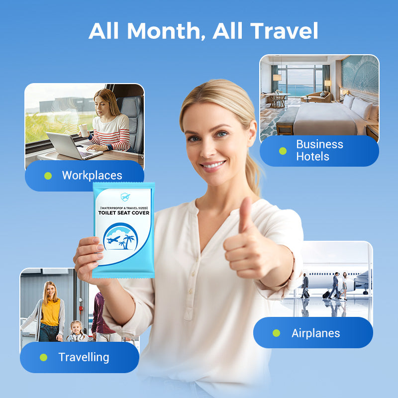 HygiSeat | Wegwerpbare toiletbrilbeschermers – voor op reis en openbaar gebruik