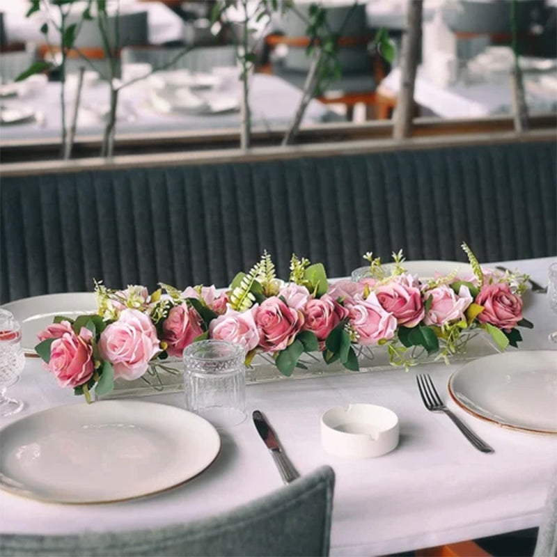 Florix | Acryl bloemenvaas – helder modern ontwerp, duurzaam, 12–18 gaten, elegante woondecoratie