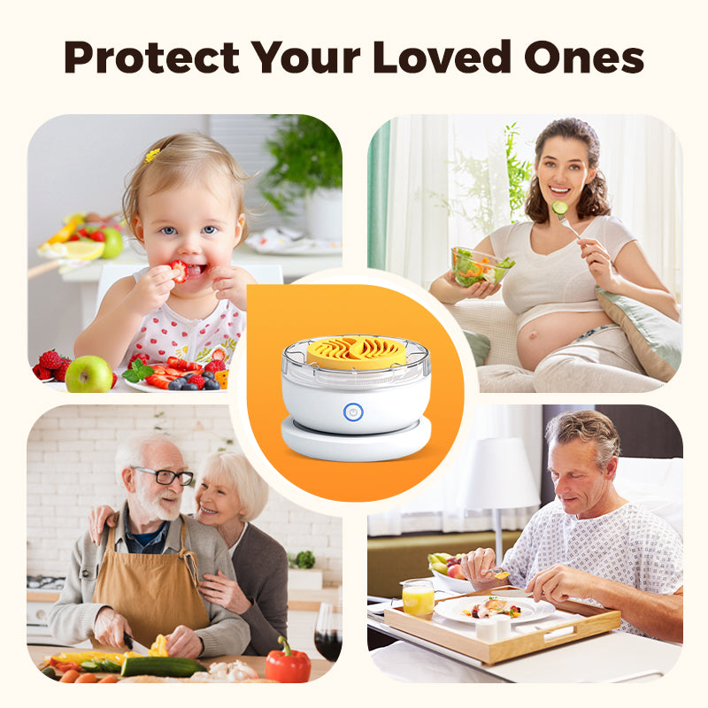 Freshora | Draagbare USB-voedselzuiveraar – Verwijdert pesticiden en bacteriën