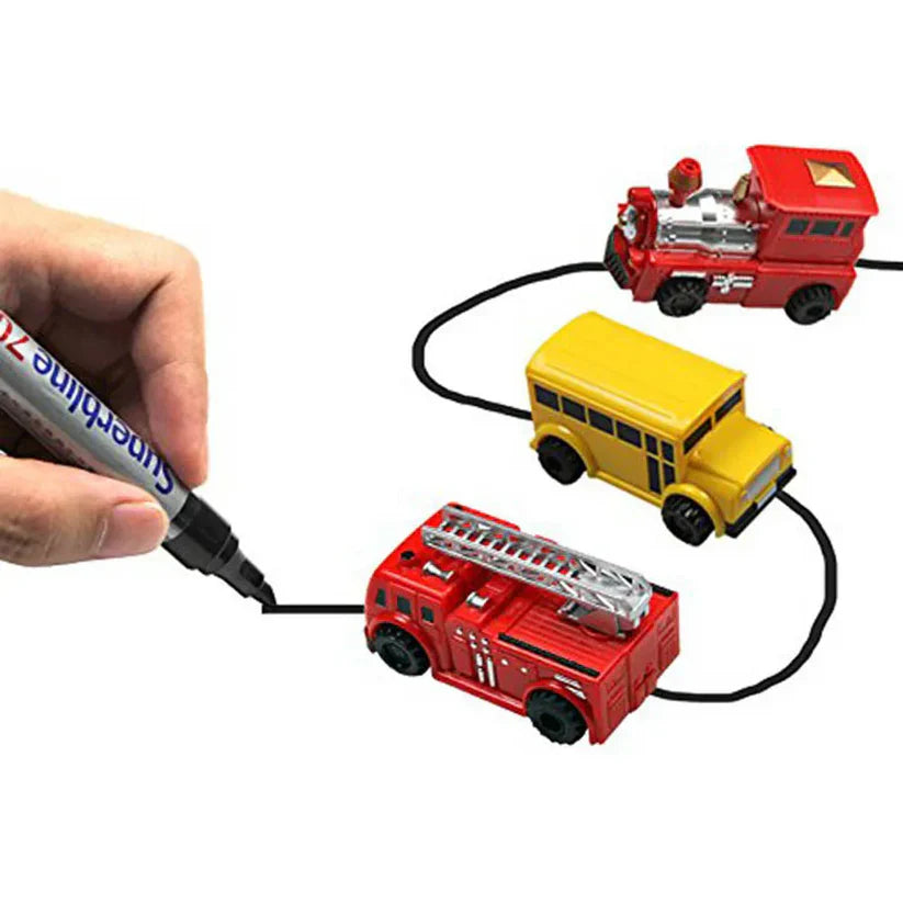 DrawZoom | Magische inductieve tekenauto voor kinderen – Creatief, leuk en leerzaam speelgoed