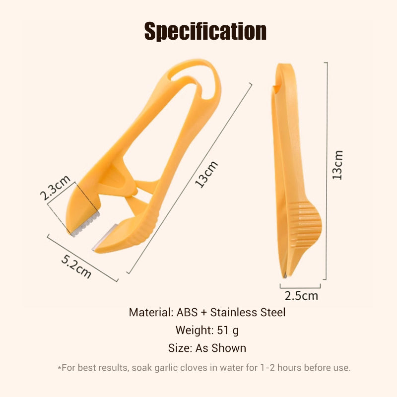 PeelQuick | Snelle en gemakkelijke knoflookschiller – Keukengereedschap voor het snel pellen van knoflook