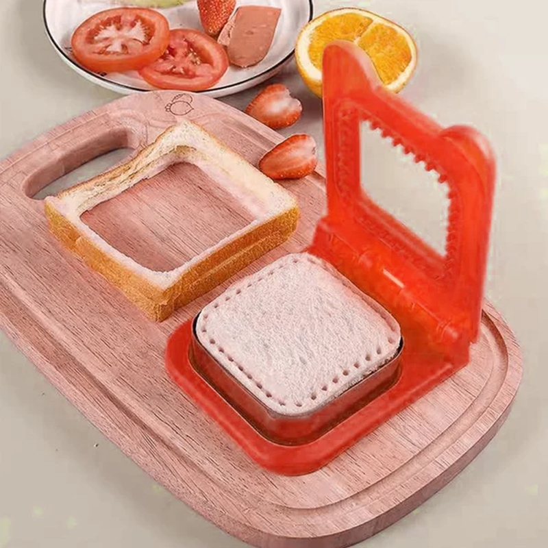 SandwichMate | Sandwich Snijder & Sealer – Roestvrijstalen Snijring, Broodkorstloze Sandwichvorm