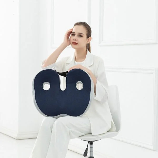 AlignSeat | Verstelbaar Memory Foam Kussen voor Zitbeenverlichting - Ergonomisch Comfort