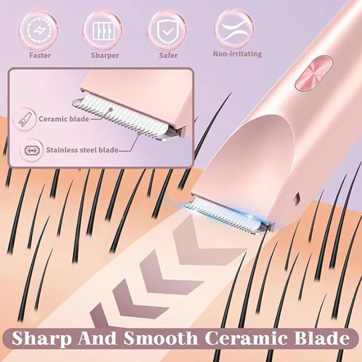 GlamShave | 2-in-1 dames gezichts- en lichaamstrimmer voor zacht ontharen
