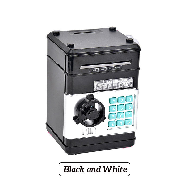 MiniVault | ATM-spaarpot met wachtwoord, elektronische munt- en geldkluis, spaarpot voor kinderen
