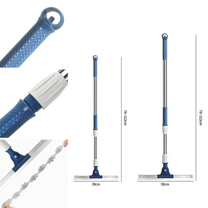 HydroWiper | Watervloerwisser met siliconenblad – Streepvrije vloerwisser, schoonmaakgereedschap
