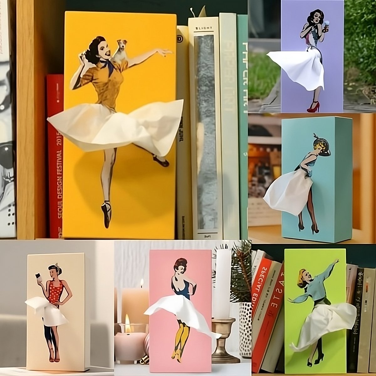 GraceBox | Vliegende Rok tissuebox - Decoratieve tissuehouder