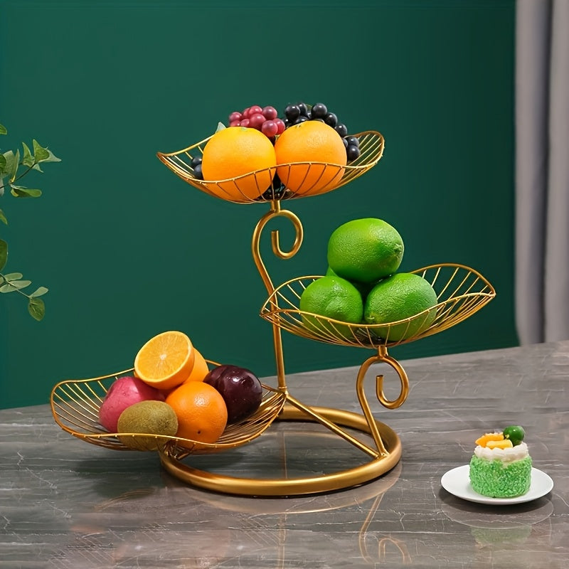 TrayTiers | Fruitschaalstandaard met 3 niveaus - Elegant dienblad voor snacks en desserts