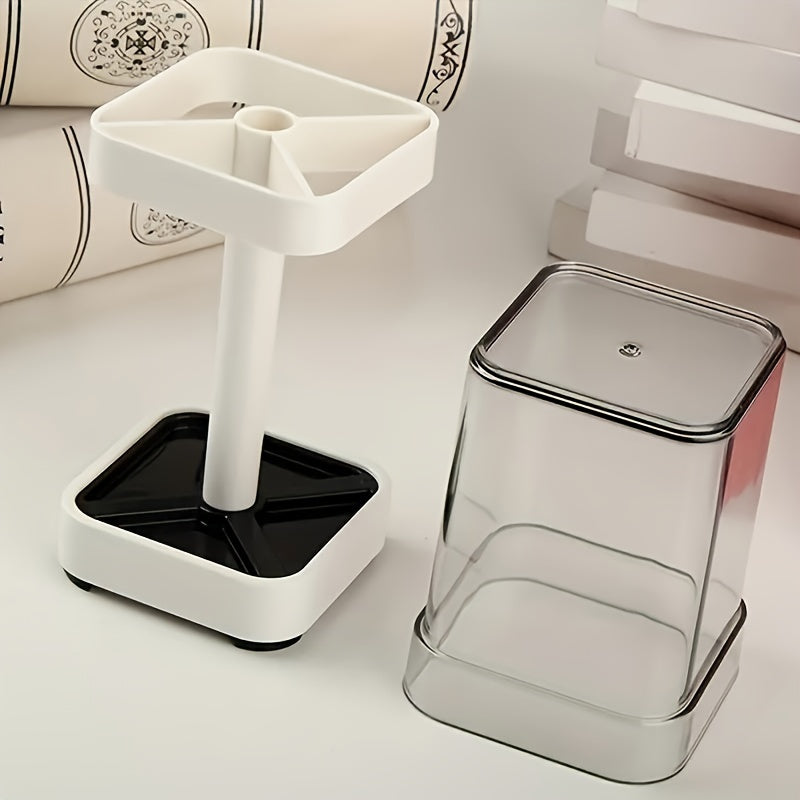 VitaBrush | Minimalistische tandenborstelhouder met mondspoelbeker en deksel – badkamerorganizer
