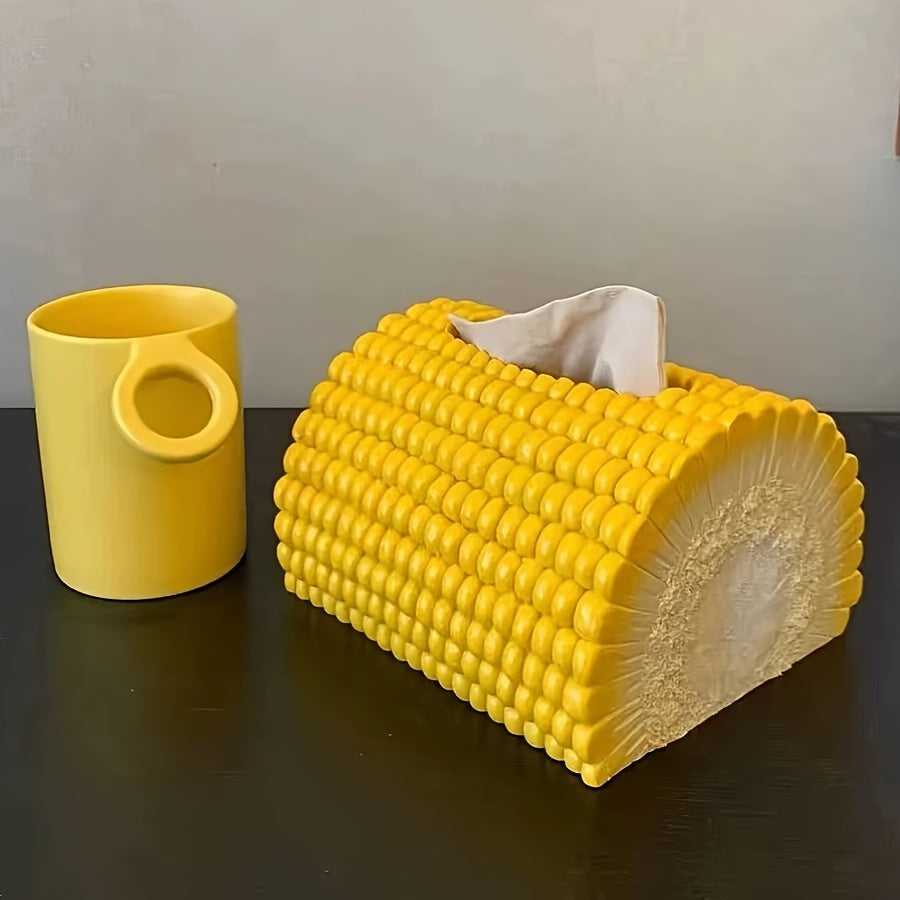 CornyBox | Maïsvormige Tissueboxhouder – Schattige Keuken- & Woonkamerdecoratie