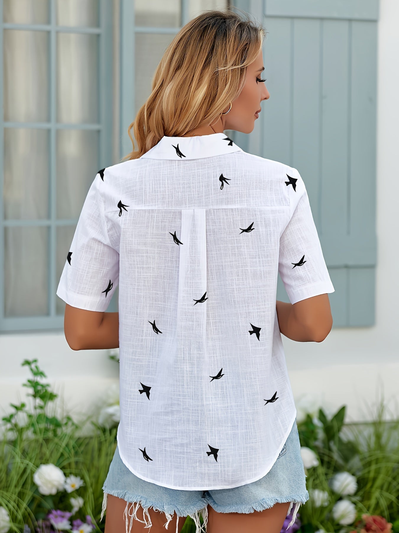 Rosalia | Dames Casual Shirt met Korte Mouwen en Knopen – Lichtgewicht, Ademend Zomertopje