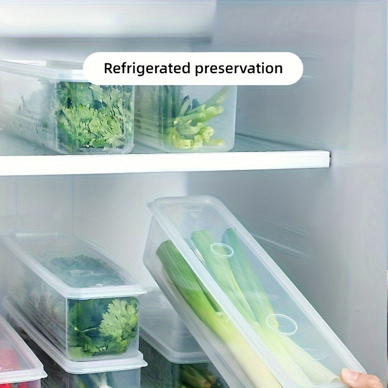 FreshBox | BPA-vrije Plastic Voedselopbergers met Deksels, Herbruikbare Rechthoekige Koelkast Organisator